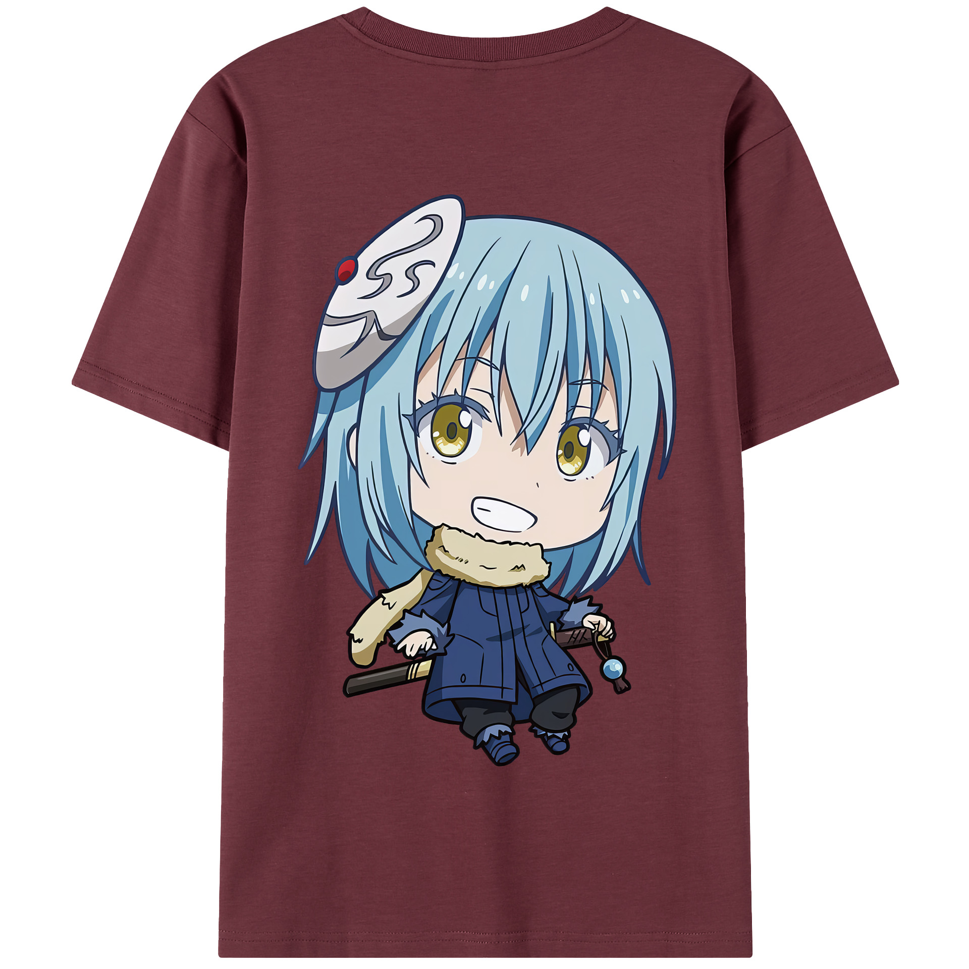 （画像用） 転スラ Regarding Reincarnated to Slime 綿100％半袖Tシャツ（背面プリント）